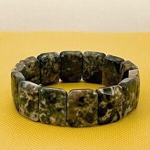 Ocean Jasper Crystal Bangle.  Fits Medium Wrists